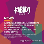 Il Kabala presenta il concerto di Maurizio Rolli ed Emanuela Di Benedetto con il trombettista Flavio Boltro come ospite